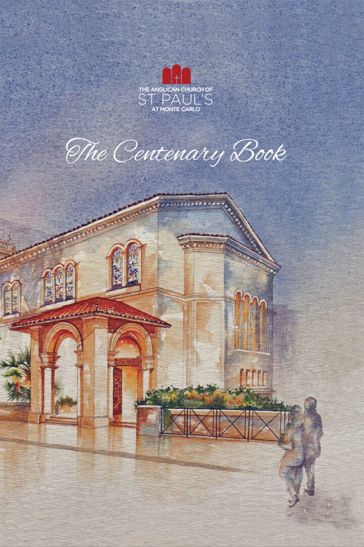 A painting of the front cover of st. Paul 's centenary book